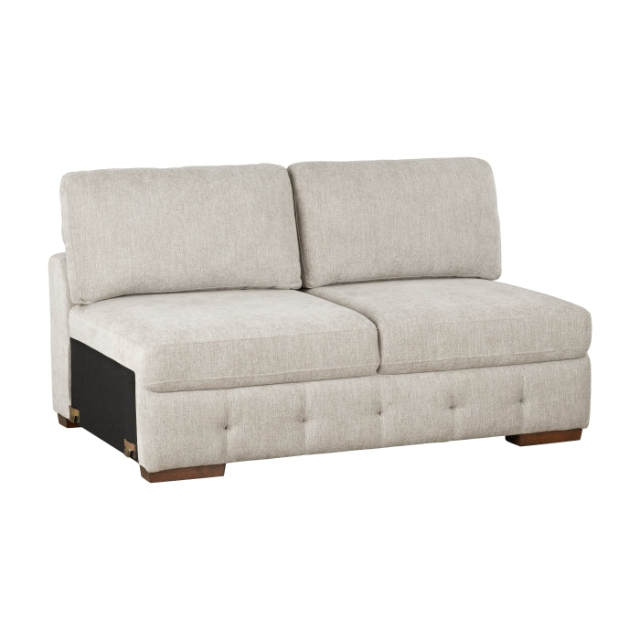 9624TP*52LRC 5-Piece Sectional with Right Chaise, Pull-out Bed and Ottoman - 9624TP*52LRC