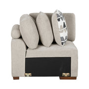 9624TP*52LRC 5-Piece Sectional with Right Chaise, Pull-out Bed and Ottoman - 9624TP*52LRC