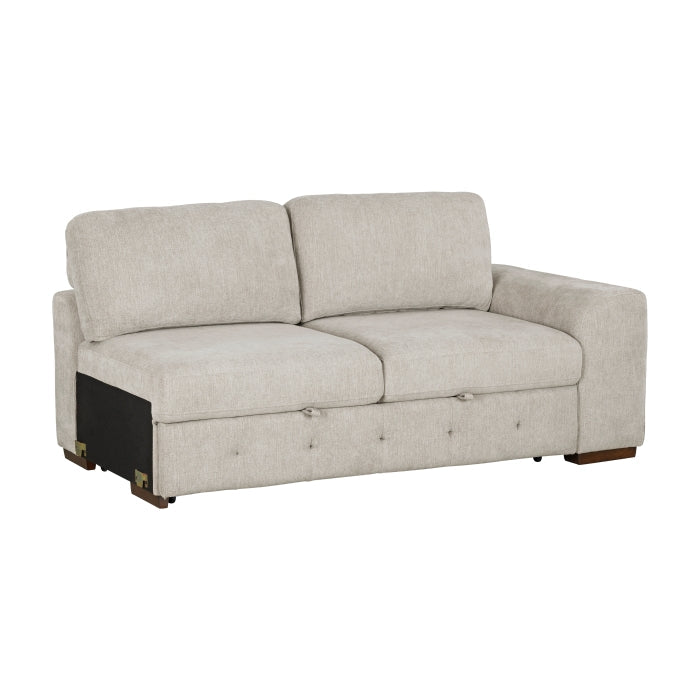 9624TP*5LC2R 5-Piece Sectional with Left Chaise, Pull-out Bed and Ottoman - 9624TP*5LC2R