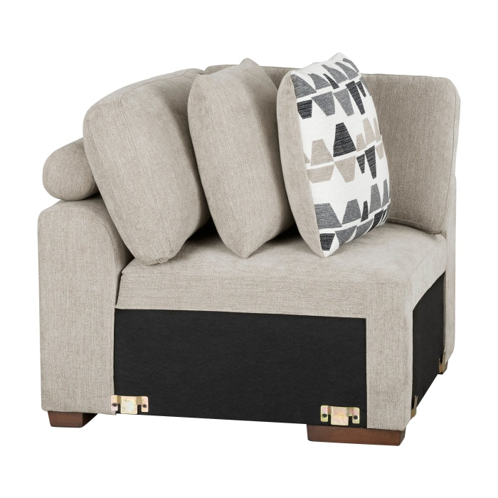9624TP*62L1ACRCOT (6)6-Piece Sectional with Right Chaise, Pull-out Bed and Ottoman - 9624TP*62L1ACRCOT