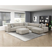 9624TP*62L1ACRCOT (6)6-Piece Sectional with Right Chaise, Pull-out Bed and Ottoman - 9624TP*62L1ACRCOT