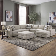 9624TP*62L1ACRCOT (6)6-Piece Sectional with Right Chaise, Pull-out Bed and Ottoman - 9624TP*62L1ACRCOT