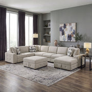 9624TP*62L1ACRCOT (6)6-Piece Sectional with Right Chaise, Pull-out Bed and Ottoman - 9624TP*62L1ACRCOT
