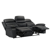 9628BLK*2 2pc Set: Sofa, Love - 9628BLK*2
