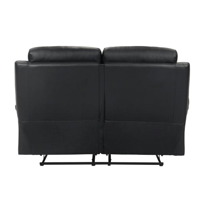9628BLK*2 2pc Set: Sofa, Love - 9628BLK*2