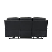 9628BLK*2PW 2pc Set: Sofa, Love (Power) - 9628BLK*2PW