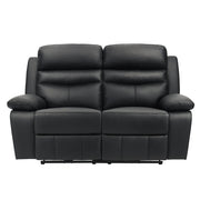 9628BLK*2PW 2pc Set: Sofa, Love (Power) - 9628BLK*2PW