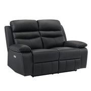 9628BLK*2PW 2pc Set: Sofa, Love (Power) - 9628BLK*2PW