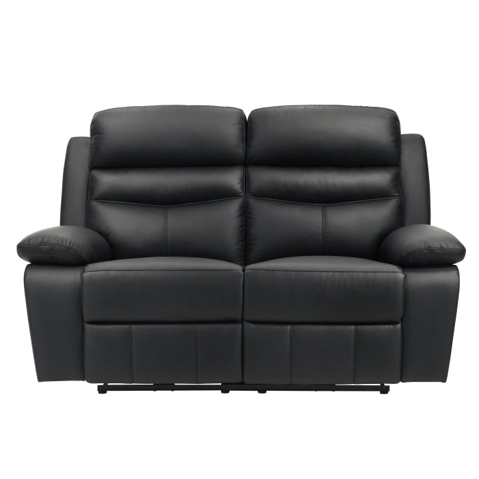 9628BLK-2PW Power Double Reclining Love Seat - 9628BLK-2PW