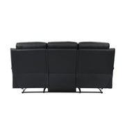 9628BLK-3 Double Reclining Sofa - 9628BLK-3