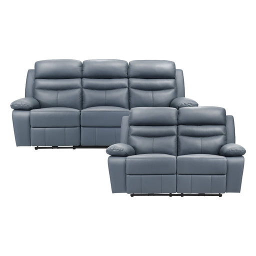 9628BUE*2PW 2pc Set: Sofa, Love (Power) - 9628BUE*2PW