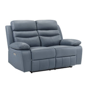 9628BUE*2PW 2pc Set: Sofa, Love (Power) - 9628BUE*2PW