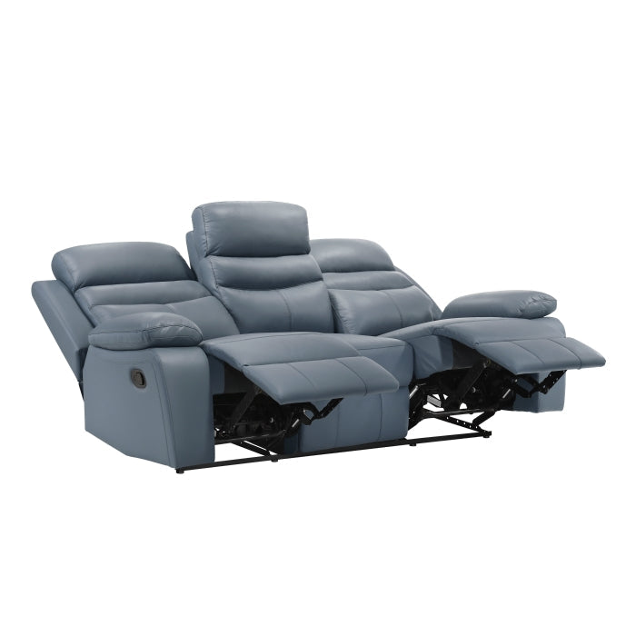 9628BUE-3 Double Reclining Sofa - 9628BUE-3