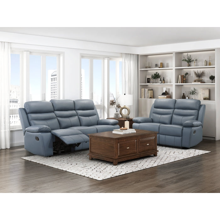 9628BUE-3 Double Reclining Sofa - 9628BUE-3