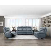 9628BUE-3PW Power Double Reclining Sofa - 9628BUE-3PW