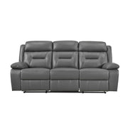9629DGY*2 2pc Set: Sofa, Love - 9629DGY*2