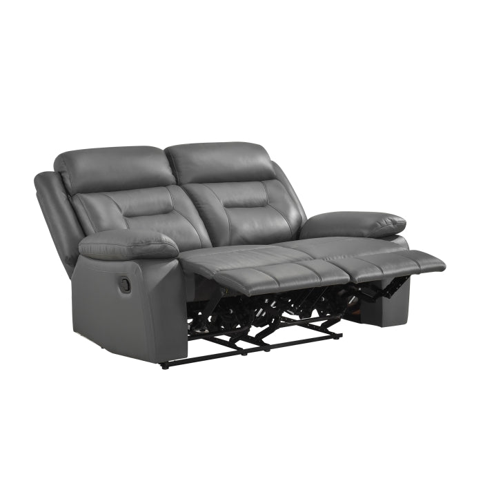 9629DGY*2 2pc Set: Sofa, Love - 9629DGY*2