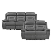 9629DGY*2PW 2pc Set: Sofa, Love (Power) - 9629DGY*2PW