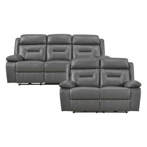 9629DGY*2PW 2pc Set: Sofa, Love (Power) - 9629DGY*2PW