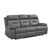 9629DGY*2PW 2pc Set: Sofa, Love (Power) - 9629DGY*2PW