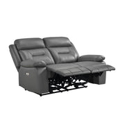 9629DGY*2PW 2pc Set: Sofa, Love (Power) - 9629DGY*2PW