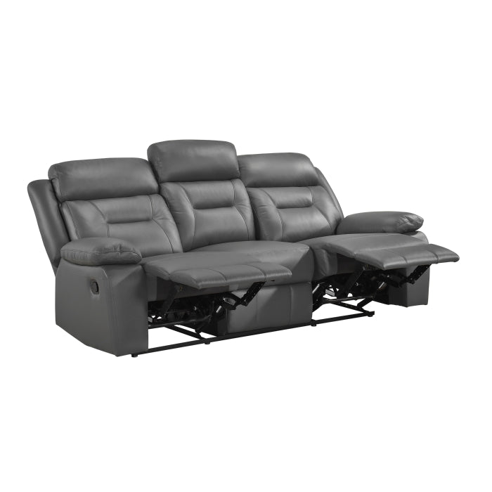 9629DGY-3 Double Reclining Sofa - 9629DGY-3