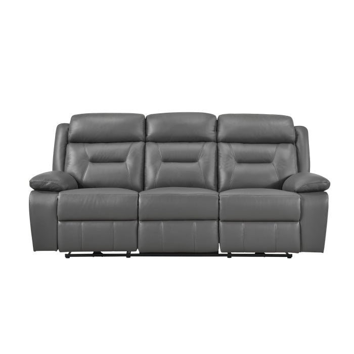 9629DGY-3PW Power Double Reclining Sofa - 9629DGY-3PW