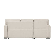 9630BE*2LC2R (2) Sectional with Left Chaise, Pull-out Bed and Hidden Storage, Charging Ports - 9630BE*2LC2R
