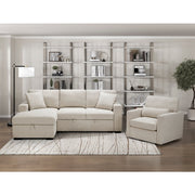 9630BE*2LC2R (2) Sectional with Left Chaise, Pull-out Bed and Hidden Storage, Charging Ports - 9630BE*2LC2R