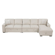 9630BE*32LRC (3)Sectional with Right Chaise, Pull-out Bed, Hidden Storages and Shelves, Charging Ports - 9630BE*32LRC