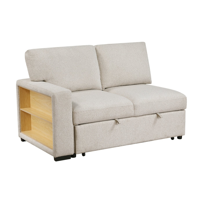 9630BE*32LRC (3)Sectional with Right Chaise, Pull-out Bed, Hidden Storages and Shelves, Charging Ports - 9630BE*32LRC