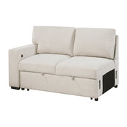 9630BE*32LRC (3)Sectional with Right Chaise, Pull-out Bed, Hidden Storages and Shelves, Charging Ports - 9630BE*32LRC