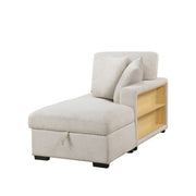 9630BE*32LRC (3)Sectional with Right Chaise, Pull-out Bed, Hidden Storages and Shelves, Charging Ports - 9630BE*32LRC