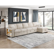 9630BE*32LRC (3)Sectional with Right Chaise, Pull-out Bed, Hidden Storages and Shelves, Charging Ports - 9630BE*32LRC