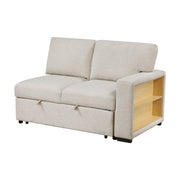 9630BE*3LC2R (3)Sectional with Left Chaise, Pull-out Bed, Hidden Storages  and Shelves, Charging Ports - 9630BE*3LC2R
