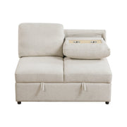 9630BE*42LRC (4)Sectional with Right Chaise, Pull-out Bed, Hidden Storages and Shelves, Charging Ports - 9630BE*42LRC