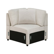 9630BE*4LC2R (4)Sectional with Left Chaise, Pull-out Bed, Hidden Storages and Shelves, Charging Ports - 9630BE*4LC2R