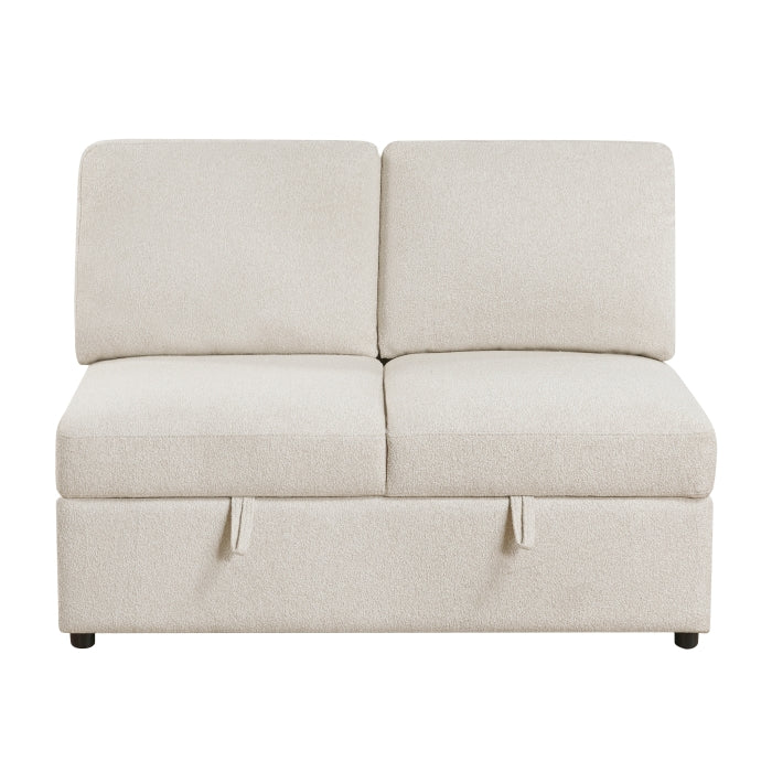 9630BE*4LC2R (4)Sectional with Left Chaise, Pull-out Bed, Hidden Storages and Shelves, Charging Ports - 9630BE*4LC2R