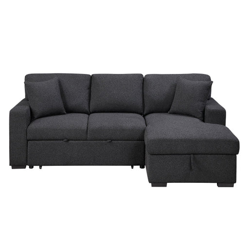 9630BK*22LRC (2)Sectional with Right Chaise, Pull-out Bed, Hidden Storage and Shelves, Charging Ports - 9630BK*22LRC