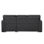 9630BK*22LRC (2)Sectional with Right Chaise, Pull-out Bed, Hidden Storage and Shelves, Charging Ports - 9630BK*22LRC