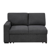 9630BK*32LRC (3)Sectional with Right Chaise, Pull-out Bed, Hidden Storages and Shelves, Charging Ports - 9630BK*32LRC