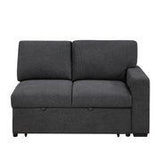 9630BK*3LC2R (3)Sectional with Left Chaise, Pull-out Bed, Hidden Storages  and Shelves, Charging Ports - 9630BK*3LC2R