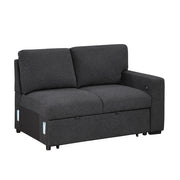 9630BK*4LC2R (4)Sectional with Left Chaise, Pull-out Bed, Hidden Storages and Shelves, Charging Ports - 9630BK*4LC2R