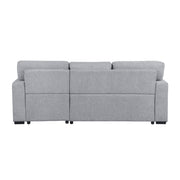9630GY*22LRC (2)Sectional with Right Chaise, Pull-out Bed, Hidden Storage and Shelves, Charging Ports - 9630GY*22LRC