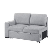 9630GY*22LRC (2)Sectional with Right Chaise, Pull-out Bed, Hidden Storage and Shelves, Charging Ports - 9630GY*22LRC