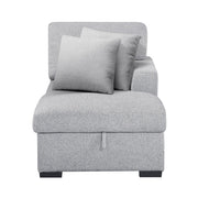 9630GY*22LRC (2)Sectional with Right Chaise, Pull-out Bed, Hidden Storage and Shelves, Charging Ports - 9630GY*22LRC