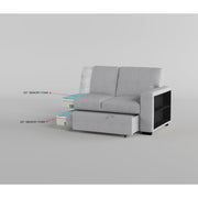 9630GY*22LRC (2)Sectional with Right Chaise, Pull-out Bed, Hidden Storage and Shelves, Charging Ports - 9630GY*22LRC