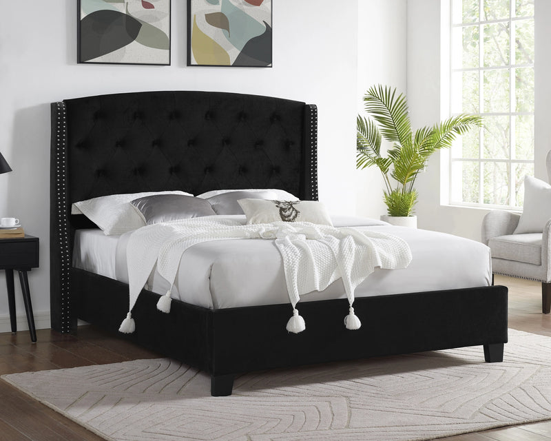EVA King Bed Black Velvet image