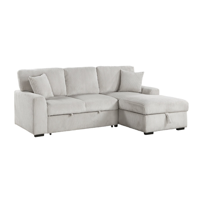 9633MNB*22LRC (2)2-Piece Sectional with Pull-out Bed and Right Chaise with Hidden Storage - 9633MNB*22LRC