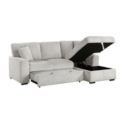 9633MNB*22LRC (2)2-Piece Sectional with Pull-out Bed and Right Chaise with Hidden Storage - 9633MNB*22LRC